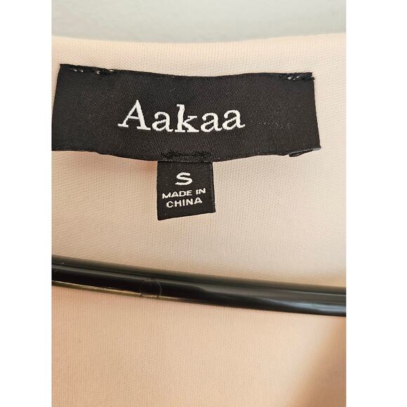 Aakaa Floral Ruffled Hem Dress Sash Waist Tie Sz Small, V Neck Sexy Summer Dress - Picture 3 of 7